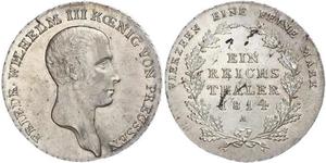 1 Талер Королівство Пруссія (1701-1918) Срібло Фрідрих Вільгельм III, король Пруссії  (1770 -1840)