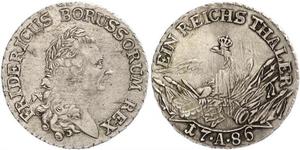 1 Талер Королівство Пруссія (1701-1918) Срібло Фрідріх II (король Пруссії) (1712 – 1786)