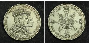 1 Талер Королівство Пруссія (1701-1918) Срібло Wilhelm I, German Emperor (1797-1888)