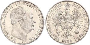 1 Талер Королівство Пруссія (1701-1918) Срібло Фрідріх Вільгельм IV (1795 - 1861)