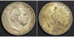 1 Талер Королівство Пруссія (1701-1918) Срібло Wilhelm I, German Emperor (1797-1888)
