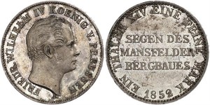 1 Талер Королівство Пруссія (1701-1918) Срібло Фрідріх Вільгельм IV (1795 - 1861)