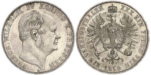 1 Талер Королівство Пруссія (1701-1918) Срібло Фрідріх Вільгельм IV (1795 - 1861)