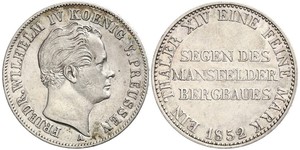 1 Талер Королівство Пруссія (1701-1918) Срібло Фрідріх Вільгельм IV (1795 - 1861)