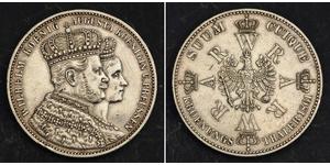 1 Талер Королівство Пруссія (1701-1918) Срібло Wilhelm I, German Emperor (1797-1888)