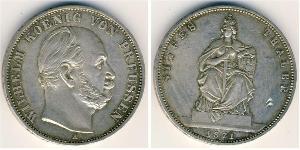 1 Талер Королівство Пруссія (1701-1918) Срібло Wilhelm I, German Emperor (1797-1888)