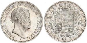1 Талер Королівство Пруссія (1701-1918) Срібло Фрідрих Вільгельм III, король Пруссії  (1770 -1840)