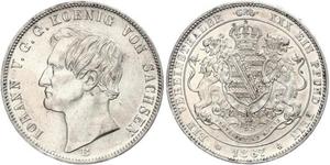 1 Талер Королівство Саксонія (1806 - 1918) Срібло John of Saxony