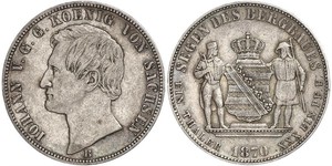 1 Талер Королівство Саксонія (1806 - 1918) Срібло John of Saxony