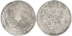 1 Талер Королівство Саксонія (1806 - 1918) Срібло 