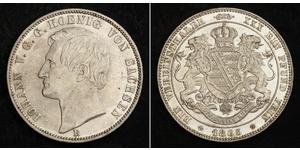 1 Талер Королівство Саксонія (1806 - 1918) Срібло John of Saxony
