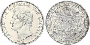 1 Талер Королівство Саксонія (1806 - 1918) Срібло John of Saxony