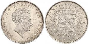 1 Талер Королівство Саксонія (1806 - 1918) Срібло 