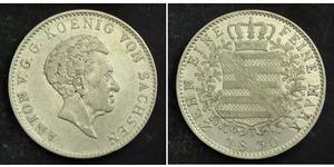 1 Талер Королівство Саксонія (1806 - 1918) Срібло 