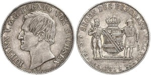 1 Талер Королівство Саксонія (1806 - 1918) Срібло John of Saxony