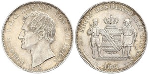 1 Талер Королівство Саксонія (1806 - 1918) Срібло John of Saxony