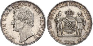 1 Талер Королівство Саксонія (1806 - 1918) Срібло John of Saxony