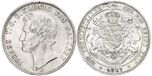 1 Талер Королівство Саксонія (1806 - 1918) Срібло John of Saxony