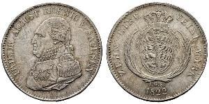 1 Талер Королівство Саксонія (1806 - 1918) Срібло Фрідріх Август І Саксонський