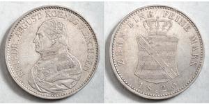 1 Талер Королівство Саксонія (1806 - 1918) Срібло Фрідріх Август І Саксонський