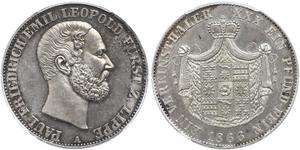 1 Талер Липпе-Детмольд (1123 - 1918) Срібло Leopold III, Prince of Lippe