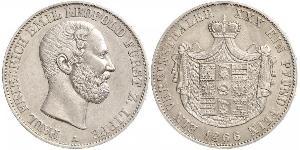 1 Талер Липпе-Детмольд (1123 - 1918) Срібло Leopold III, Prince of Lippe