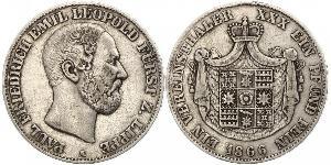 1 Талер Липпе-Детмольд (1123 - 1918) Срібло Leopold III, Prince of Lippe