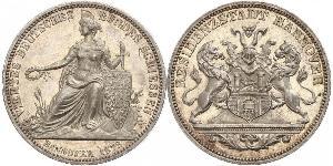 1 Талер Провінція Ганновер (1868 - 1946) Срібло 