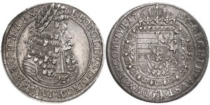 1 Талер Священна Римська імперія (962-1806) Срібло Леопольд I Габсбург(1640-1705)
