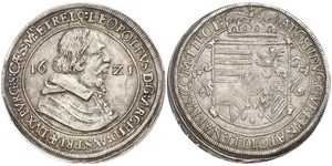 1 Талер Священна Римська імперія (962-1806) Срібло Leopold V, Archduke of Austria  (1586 – 1632)