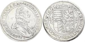 1 Талер Священна Римська імперія (962-1806) Срібло Maximilian III, Archduke of Austria (1558 – 1618)