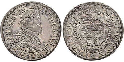 1 Талер Священна Римська імперія (962-1806) Срібло 