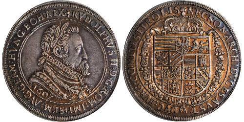 1 Талер Священна Римська імперія (962-1806) Срібло Рудольф II (1552 - 1612)