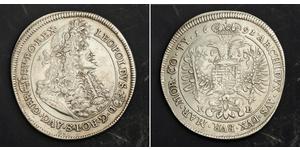 1 Талер Угорщина / Священна Римська імперія (962-1806) Срібло Леопольд I Габсбург(1640-1705)