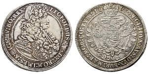 1 Талер Угорщина / Священна Римська імперія (962-1806) Срібло Леопольд I Габсбург(1640-1705)