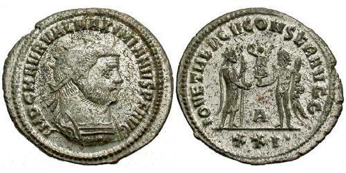1 Тетрадрахма Римская империя (27BC-395)  Максимиан (250-310)
