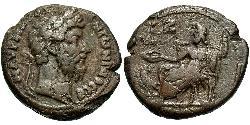 1 Тетрадрахма Римская империя (27BC-395) Бронза Марк Аврелий (121-180)