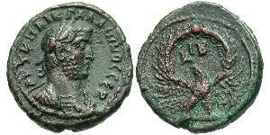 1 Тетрадрахма Римская империя (27BC-395) Бронза Галлиен (218-268)