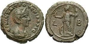 1 Тетрадрахма Римська імперія (27BC-395) Бронза Herennia Etruscilla (249-251)