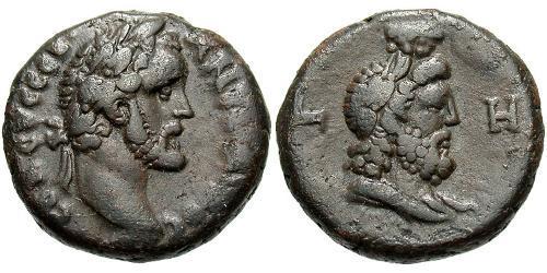 1 Тетрадрахма Римська імперія (27BC-395) Бронза Антоній Пій  (86-161)