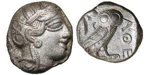 1 Тетрадрахма Древняя Греция (1100BC-330) Серебро 