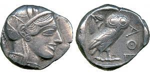 1 Тетрадрахма Древняя Греция (1100BC-330) Серебро 