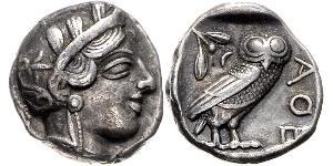 1 Тетрадрахма Древняя Греция (1100BC-330) Серебро 