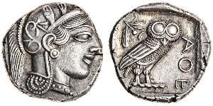 1 Тетрадрахма Древняя Греция (1100BC-330) Серебро 