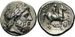 1 Тетрадрахма Македонское  царство (800BC-146BC) Серебро Philip II of Macedon (382 BC - 336 BC)