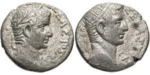 1 Тетрадрахма Римская империя (27BC-395) Серебро Тиберий Клавдий Нерон (42 BC-37)