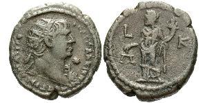 1 Тетрадрахма Римская империя (27BC-395) Серебро Траян (53-117)
