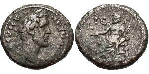 1 Тетрадрахма Римская империя (27BC-395) Серебро Антонин Пий  (86-161)