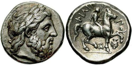 1 Тетрадрахма Македонське царство (800BC-146BC) Срібло Philip II of Macedon (382 BC - 336 BC)