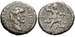 1 Тетрадрахма Римська імперія (27BC-395) Срібло Антоній Пій  (86-161)